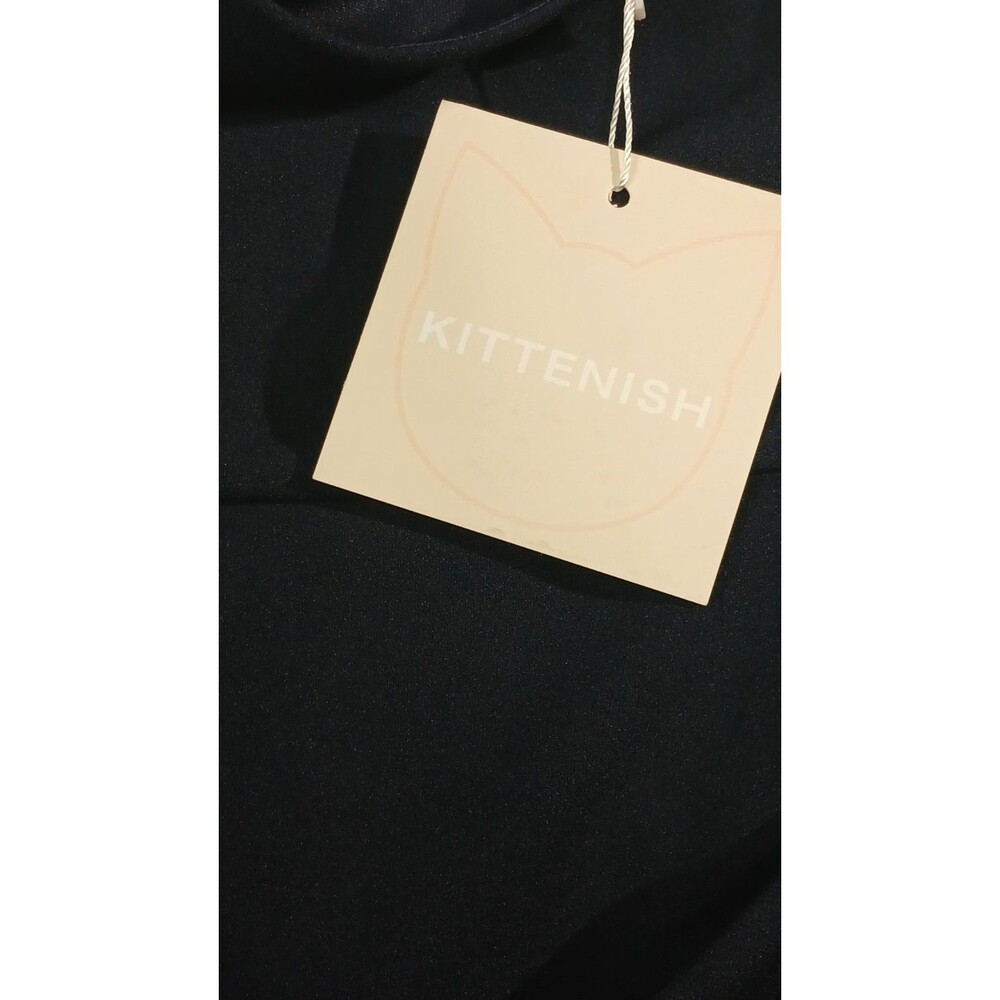 Kittenish One Shoulder Midi Dress Womens XS Navy Blue Cocktail Wedding Guest NWT - Picture 7 of 14